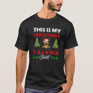 T-shirt Pajama de Noël C'est mon sapin de pyjama de Noël