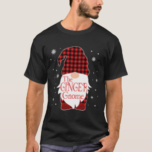 T-shirt Pajama de Noël Famille Cadeau Ginger Gnome Buffalo