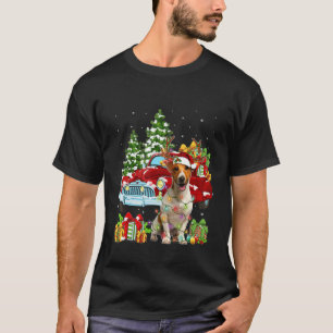 T-shirt Pajama De Noël Jack Russell Terrier Chien Et Rouge