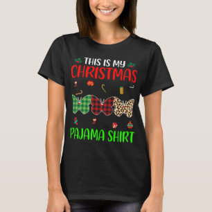 T-shirt Pajama de Noël Papillon Lover Animaux Xmas Tree