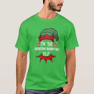 T-shirt Pajama d'elfe de Noël Je suis le médecin adjoint E