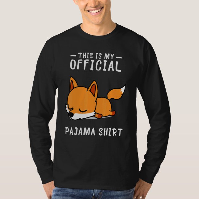 T-shirt Pajama du Fox Sleep (Devant)