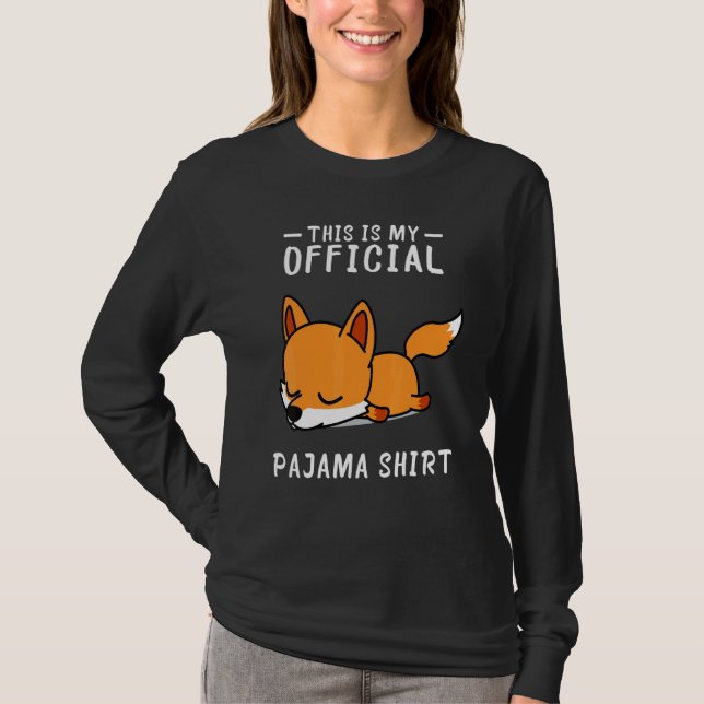 T-shirt Pajama du Fox Sleep (Devant)