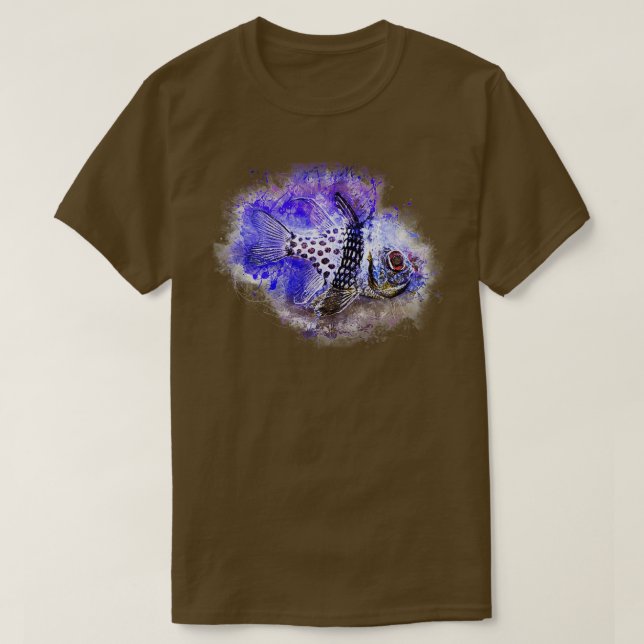 T-shirt Pajama poisson cardinal Sphaeramia nematoptera (Design devant)