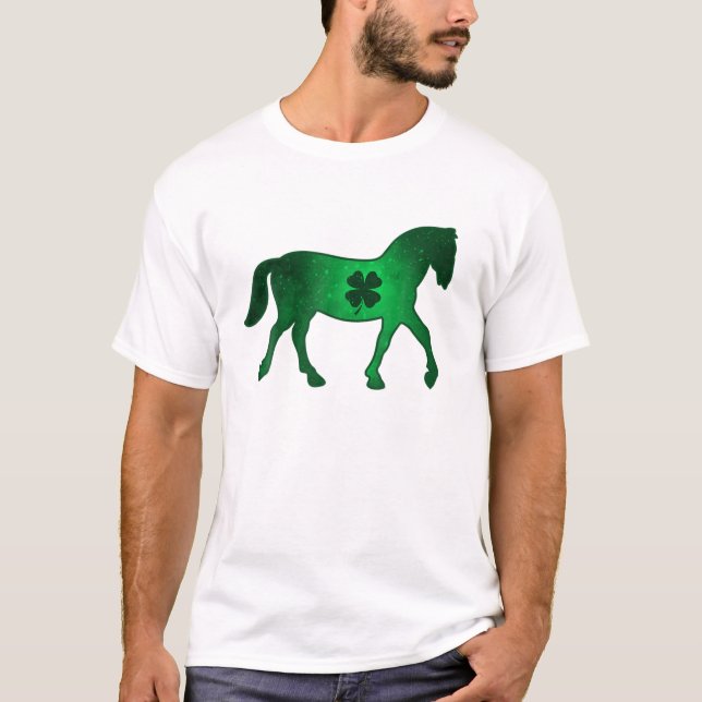 T-shirt Pajama St. Patrick's Da du Shamrock de cheval (Devant)