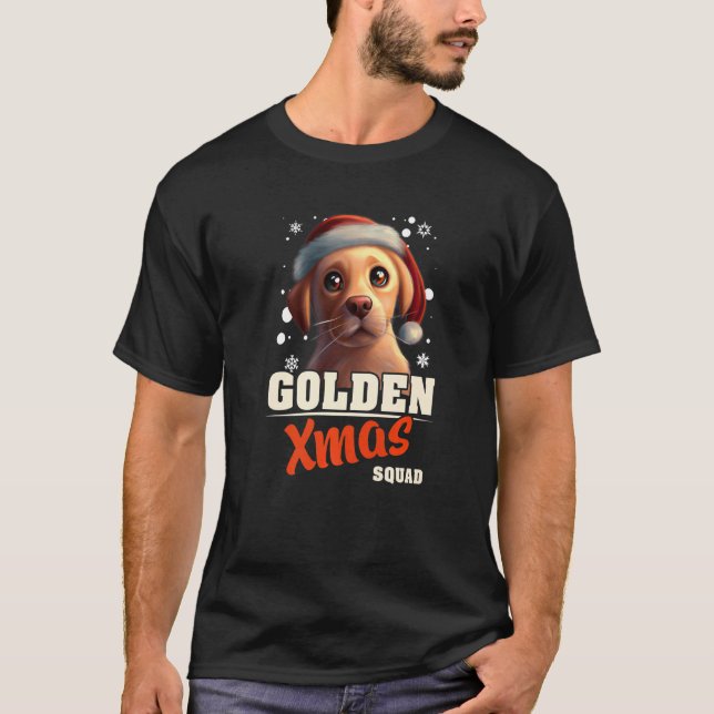 T-shirt Pajama Xmas Squad Chien (Devant)