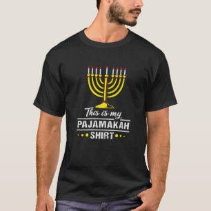 T-shirt Pajamas Chanukah Pour La Famille Hanoukka Pajamaka