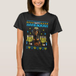 T-shirt Pajamas Dachshund Chanukah Jewish Ugly Hanoukka Ch<br><div class="desc">Dachshund Chanukah Juif Laid Hanoukka Pajamas Chanukah Kid.</div>