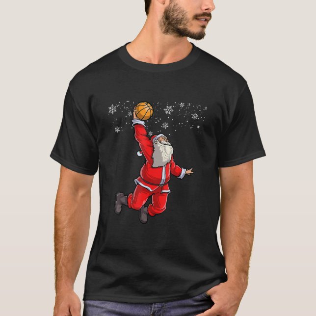 T-shirt Pajamas de basket-ball de Noël (Devant)