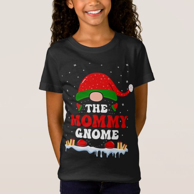 T-Shirt Pajamas De Correspondance De Noël De La Mère Gnome (Devant)