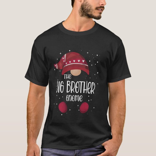 T-shirt Pajamas de famille de jumelage Big Brother Gnome C (Devant)