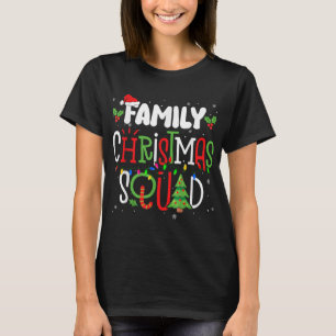 T-shirt Pajamas de jumelage de l'équipe de Noël de la fami
