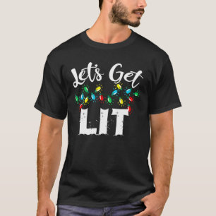 T-shirt Pajamas de Noël Drôle, Buvons Lit Chr