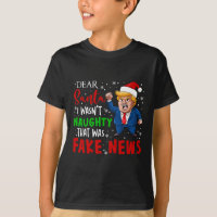 Pajamas de Noël Trump Cher Père Noël Fake News Drô