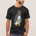 T-shirt Pajamas Hanoukka Animal Penguin Menorah Cha<br><div class="desc">Prenez ce T-shirt juif amusant comme cadeau Hanoukka pour votre ami juif ou membre de la famille ! Enfilez votre rêve en portant ce pyjama Chanukah Jew Noël PJ's tenue hébraïque pour hommes,  femmes,  enfants,  filles,  garçons et ont un heureux Hannukah</div>