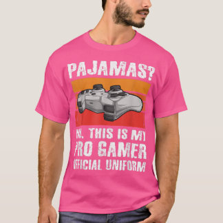 T-shirt Pajamas No Pro Gamer Funny Jeux Vidéos Garçons Ado