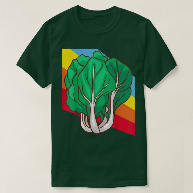 T-shirt Pak Choi Vegetables Food Vegetarian Vegetarian (Design devant)