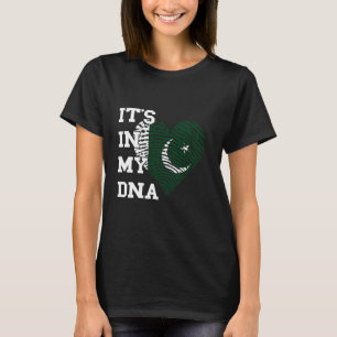 T-shirt Pakistan C'est dans mon ADN Cœur Drapeau pakistana