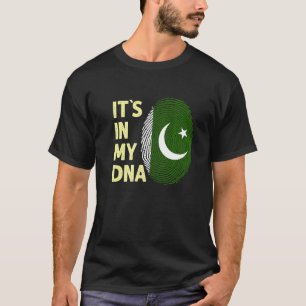 T-shirt Pakistan Dans Mon Équipe Drapeau Dna Pakistani Pak