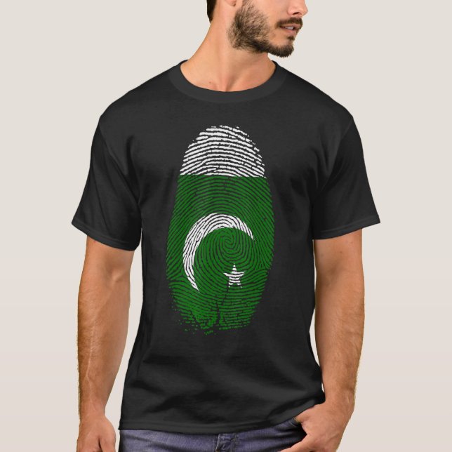 T-shirt Pakistan Drapeau Empreinte Il Est Dans Mon Adn Pou (Devant)