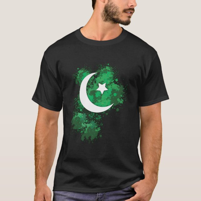 T-shirt Pakistan Flag 14 August Patriotic Independent Day (Devant)