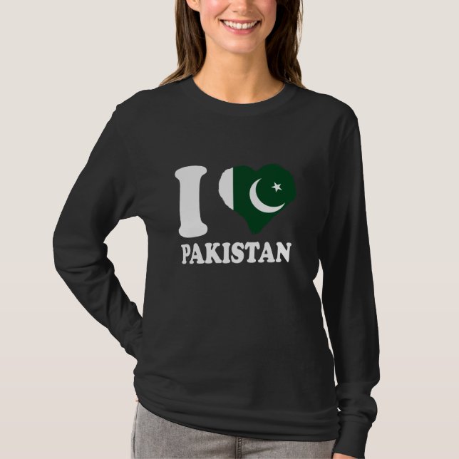 T-shirt Pakistan J'aime Pakistan Pakistani Pride Pakistani (Devant)