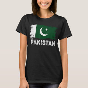 T-shirt Pakistan vintage Drapeau Fierté de la famille paki