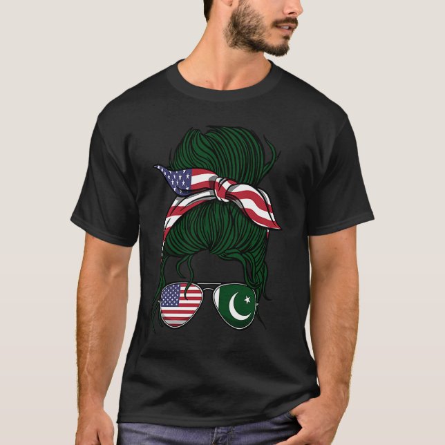 T-shirt Pakistani Roots Pakistan Girl (Devant)