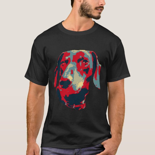 T-shirt Pakopaka Dachshund Achim Head (Devant)