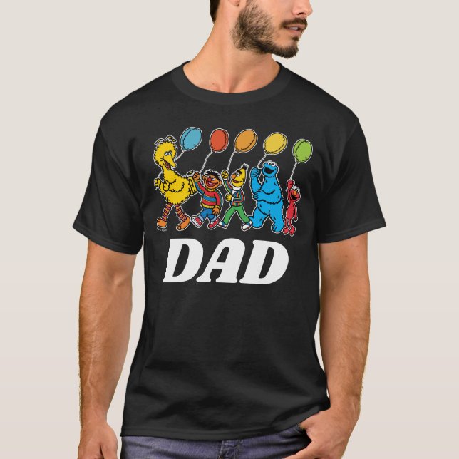 T-shirt Pal de rue Sésame | Ballons d'anniversaire - Papa  (Devant)