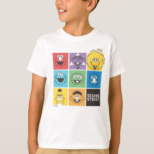 T-shirt Pal de rue Sésame   Blocs de couleurs