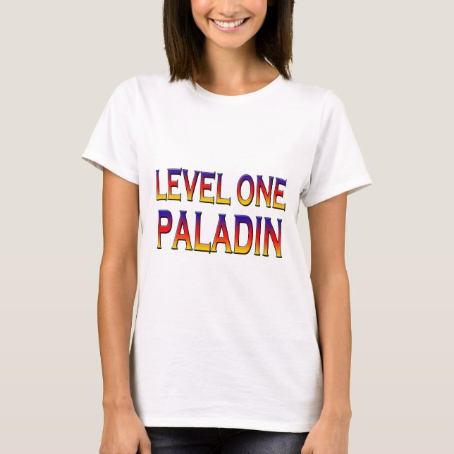 T-shirt Paladin de niveau 1 (Devant)
