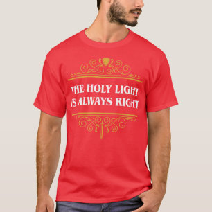 T-shirt Paladin Saint Lumière toujours droite Tabletop drô