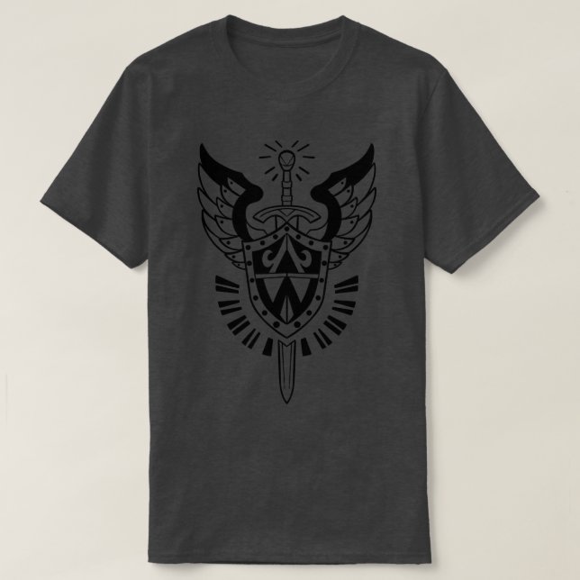 T-shirt Paladin Serment de Dévotion Noir (Design devant)