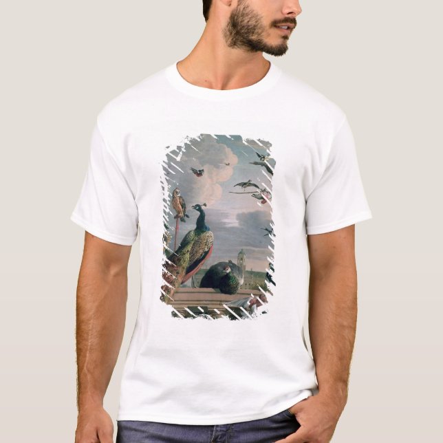 T-shirt Palais d'Amsterdam avec les oiseaux exotiques (Devant)