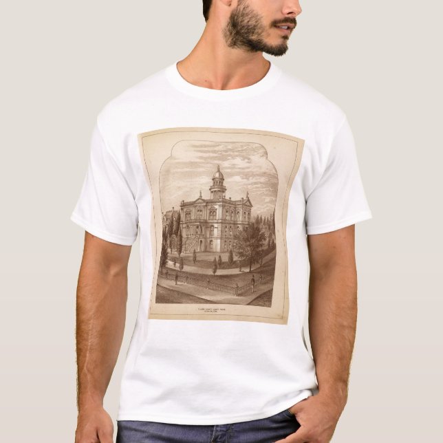 T-shirt Palais de justice de Tulare County (Devant)