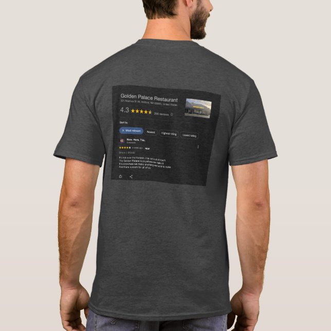 T-shirt Palais d'Or (Dos)