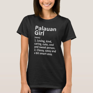 T-shirt Palauan Girl Palau Pays Accueil Racines Descente