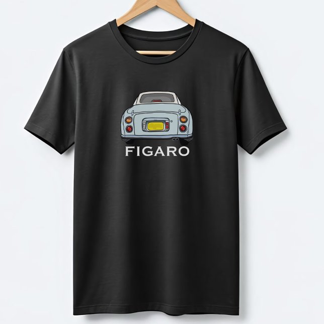 T-shirt Pale Aqua Figaro Nom de voiture Figarations T-shir (Créateur téléchargé)