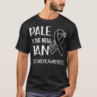 T-shirt Pale Is The New Tan Skin Cancer Survivor Melanoma