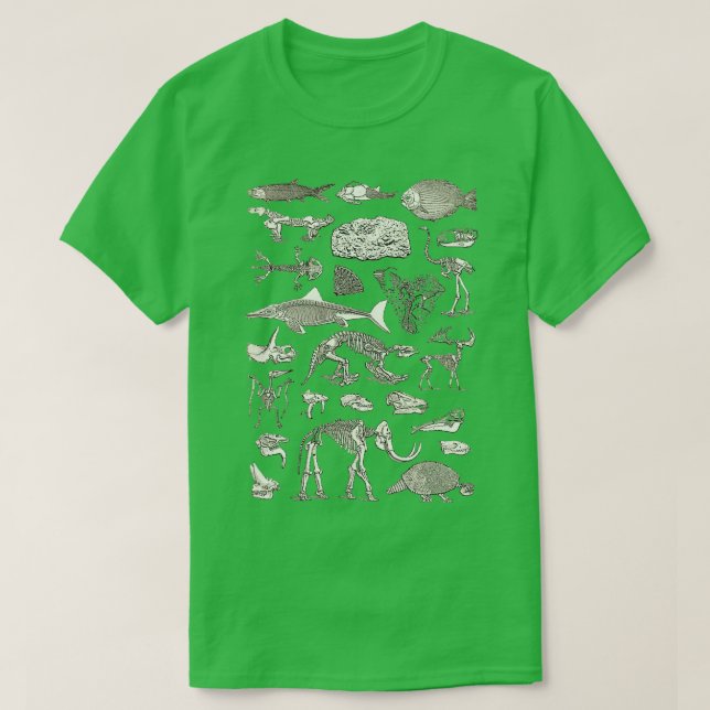 T-shirt Paléontologie Illustration 6 (Design devant)
