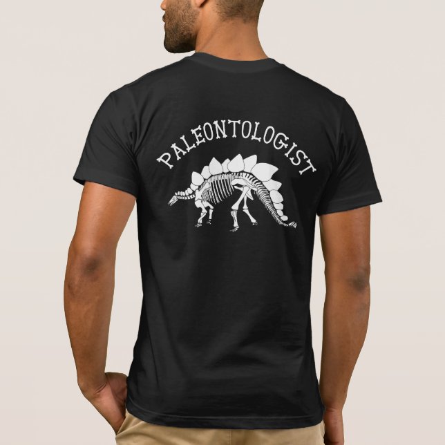 T-shirt Paléontologue (Stegosaurus) (Dos)