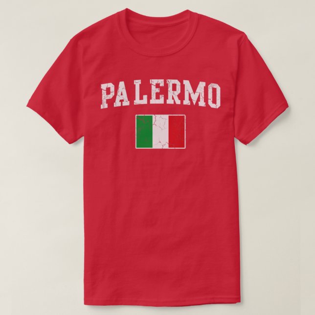 T-shirt Palerme Italie Drapeau Italie Vintage italienne (Design devant)