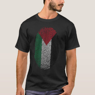 T-shirt Palestine Drapeau Adn empreintes digitales Hommes 