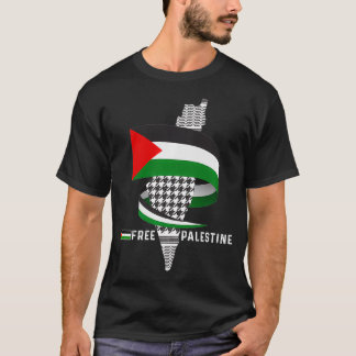 T-shirt Palestine Drapeau Palestiniens Carte Palestine lib