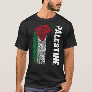 T-shirt Palestine Empreinte d'empreintes Dna Drapeau Pales