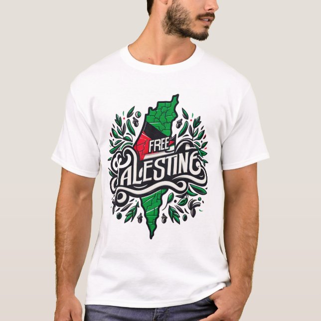 T-shirt PALESTINE GRATUIT (Devant)