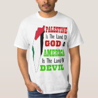 Palestine land of God America land of devil