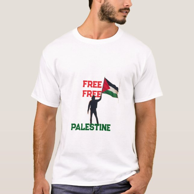 T-shirt palestine libre (Devant)