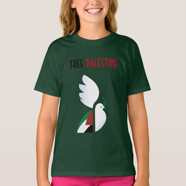 T-shirt Palestine libre - militant des droits de l (Devant)